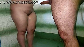 i help my curvy latina neighbor bathe she teases till i creampie her big ass