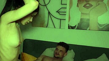 did i fuck this brunette whore to pieces on the bed?