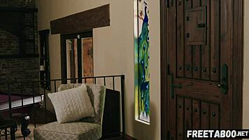 Babysitter Coco Lovelock joins kinky couple for steamy threesome fingering creampie