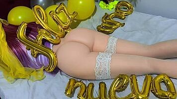 new year virgin tight pussy creampied in hardcore anal assfucking explosion