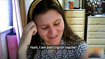 brunette girl next door in skirt and socks masturbates on video chat