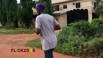 chubby ebony neighbor oiled big tits ass homemade hardcore pounding