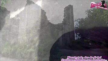 deutsche half-black teen amateur outdoor pov user meet 😈🍑