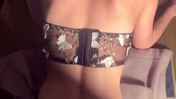 college slut creams wet pussy on dick dining table pov