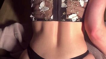 college slut creams wet pussy on dick dining table pov