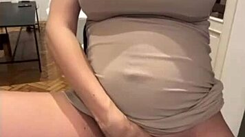 Milky Tits MILF Sucks Cock Reveals Swollen Pussy