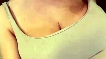 Milky Tits MILF Sucks Cock Reveals Swollen Pussy