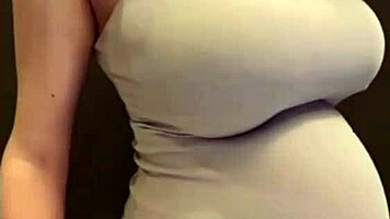 Milky Tits MILF Sucks Cock Reveals Swollen Pussy