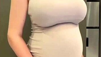 Milky Tits MILF Sucks Cock Reveals Swollen Pussy