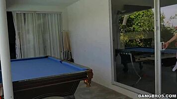 Sexy Blonde Golfer Teen Drops to Knees for Monster Cock Blowjob