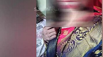 dever lifts bhabi's saree for intense petticoat pounding