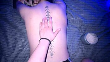 hot bathroom hookup turns into wild lesbian scissoring session