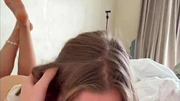 Amateur blonde mira david morning blowjob and cowgirl ride