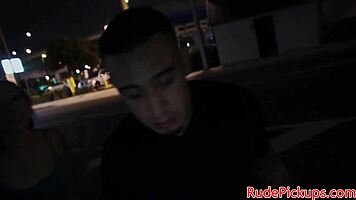 what happens when petite teen meets dominating stranger outdoors?