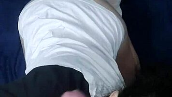 Pretty Brunette Deepthroats Sloppily with Perfect Ass and Pussy