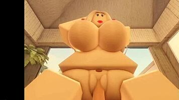 roblox busty blonde slut fucked hard by older guy at beach?