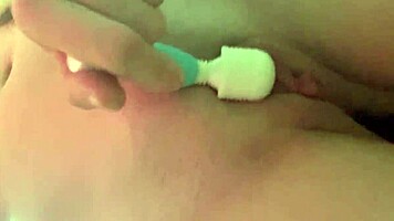 Skinny Babysitter Vibes Tight Pussy While Riding Dildo with Butt Plug