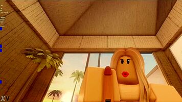 roblox busty blonde slut fucked hard by older guy at beach?