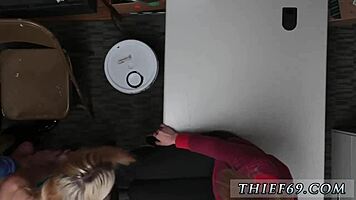 Petite blonde teen and mature mommy in police uniform explore hardcore virgin play with daddy