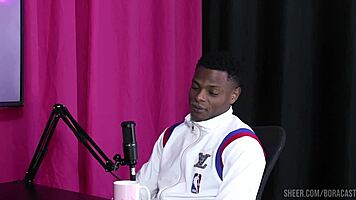 bruna carlos in sheer red lingerie begs for will mastro's bisexual domination