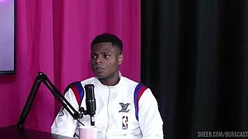 bruna carlos in sheer red lingerie begs for will mastro's bisexual domination