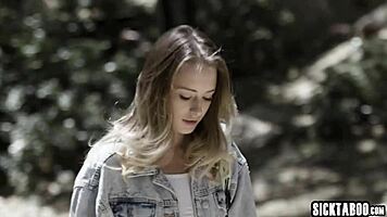 petite big ass teen deepthroats then fucked by two