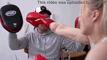 Trainer's Friends Double Penetrate Boxer Girl Workout