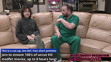 doctor, tampa's brooklyn rossi spreads her shaved pussy wide