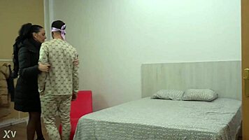 Husband Watches Wife's Massive Tits Bounced In Cuckold Fuck
