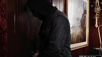 Petite Latina Small Tits Throatfucked Rough by Monster Cock Boss