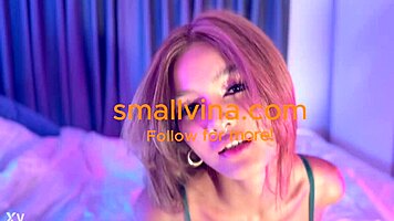 horny thai teen dances ass solo on bed petite play