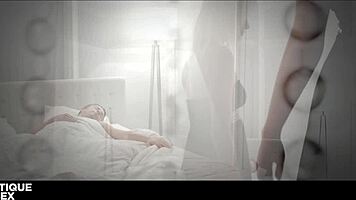 Blonde teen Ria Sunn teases into wet pussy riding orgasm