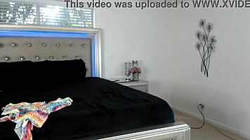 Peace Love Brunette Solo Masturbation Session