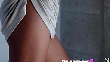 petite asian vivian keys strips hot then poses naked showing small tits and tight body