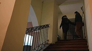 laura quest skinny tanned babe teases pussy outdoors in snow