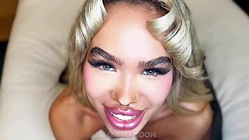 Yo, this petite blonde takes BBC deep in hotel for messy facial