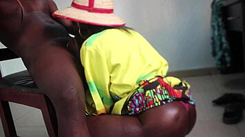 muslim ebony milf takes double penetration in ass and pussy like a champ 🔥🍑