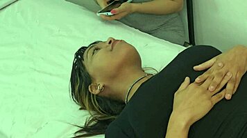 nurse what's this? examining these horny latinas turns into wild threesome bang