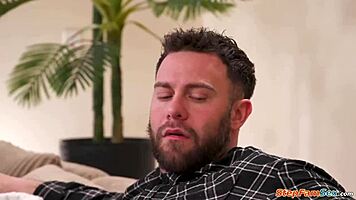 Petite Brunette Stepdaughter Bonds Anal With Stepdaddy