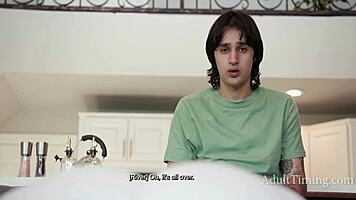 Petite yoga babe teases with tight body after workout watch in horny flex 😏💦