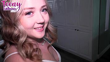 babysitter eva nyx boldly teases boss for intense creampie pussy fill