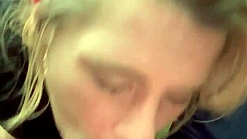 Hooker Bares Ass for Street Blowjob Swallows Public Cumshot