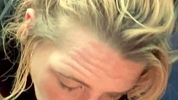 Hooker Bares Ass for Street Blowjob Swallows Public Cumshot