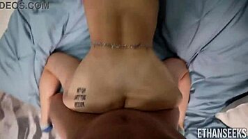 Pink Haired Big Titty Nerd Madison Blaze Rides Ethan Seeks Huge Cock