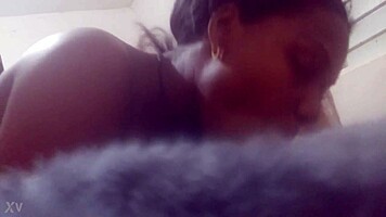 oh shit hidden cam caught my sloppy black teen blowjob