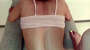 Insatiable Whore Pounds Crossdressed Man's Huge Cock