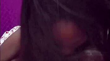 overwhelmed by intense doggystyle pounding blowjob handjob from ebony beauty