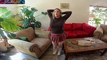 Blonde Lesbian Big Tits Ass Eats Cum After Doggystyle Creampie Pov