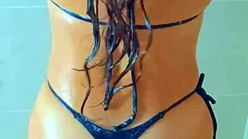 shower time babe fuck my tanned latina ass?