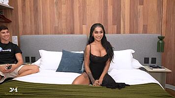 voyeur husband watches stranger doggystyle pound curvy colombian wife